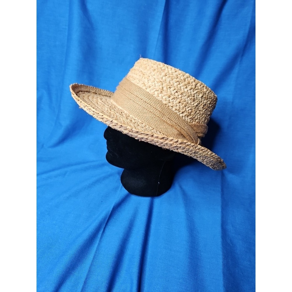 SUMMER CLUB Australia Hat Straw Wide Brim Sun Blocker Beach Coastal‎ Size Large
